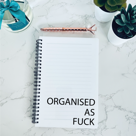 Organised As Fuck Notebook