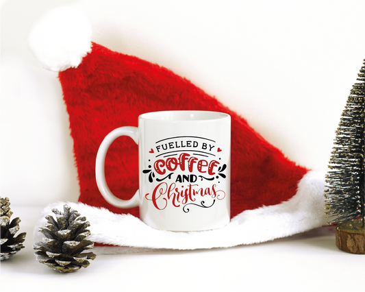 Fuelled By Coffee and Christmas Mug