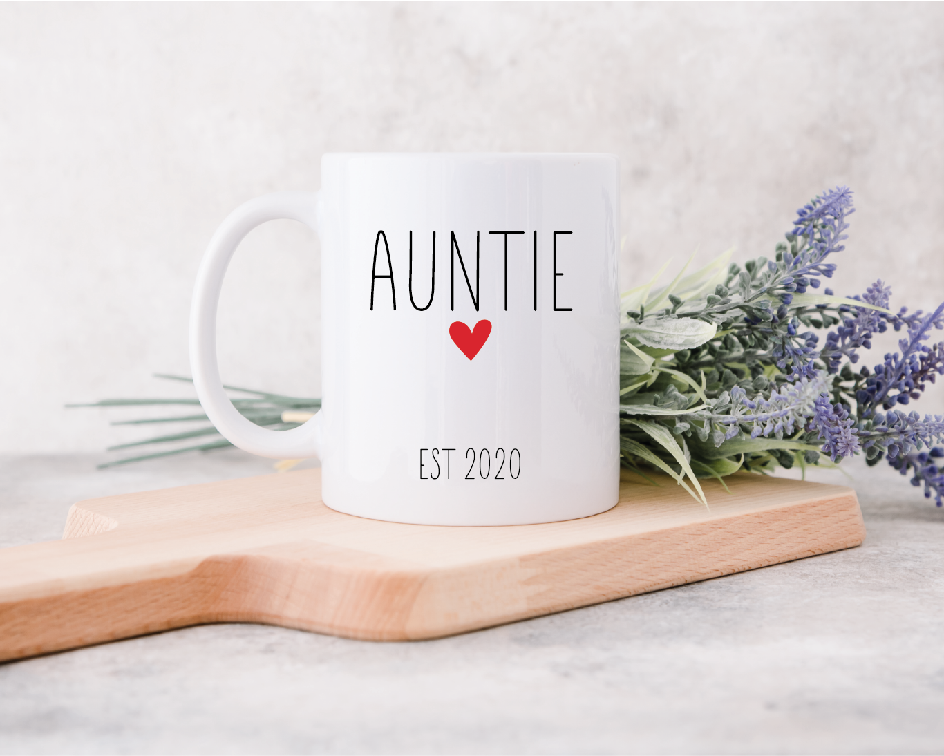 Personalised 2024 auntie mug