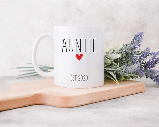 Auntie Mug with EST date
