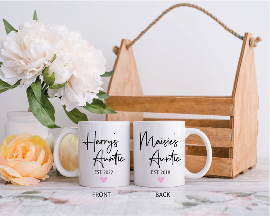 Double Sided Personalised Auntie Mug