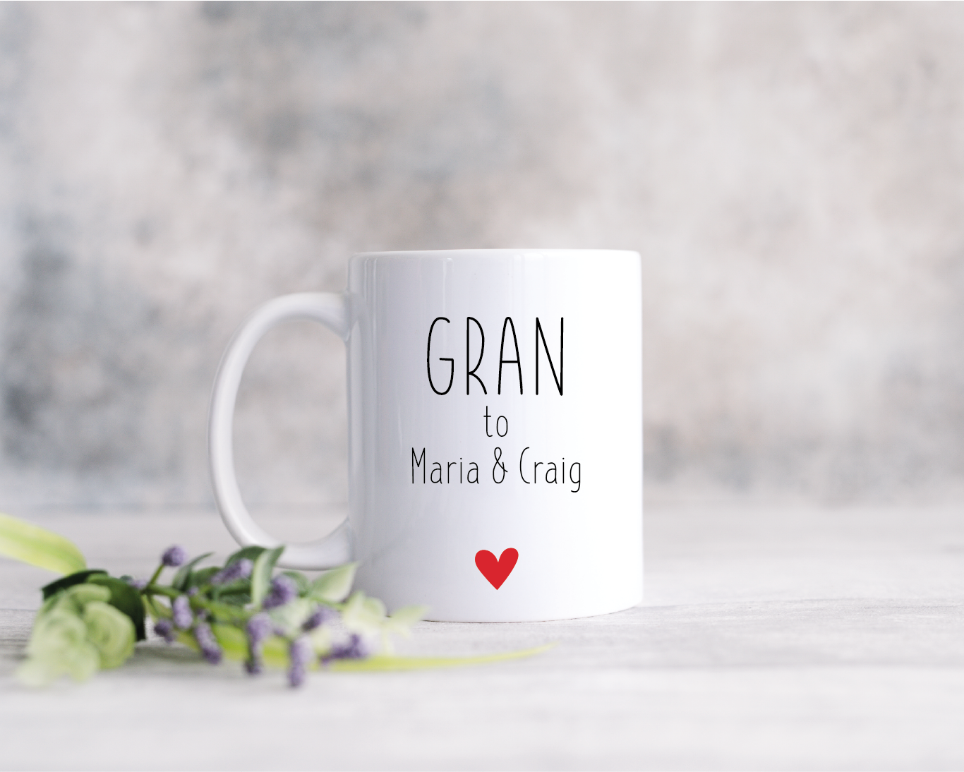 Personalised Gran Mug with Children's Names