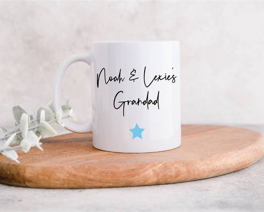 Personalised Grandad Mug with 2 names