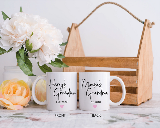 Double Sided Personalised Grandma Mug