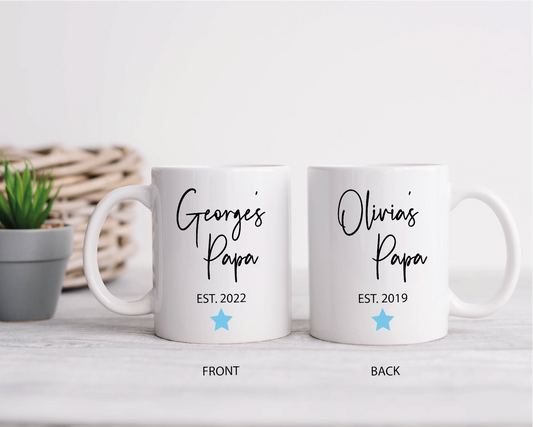 Double Sided Personalised Papa Mug