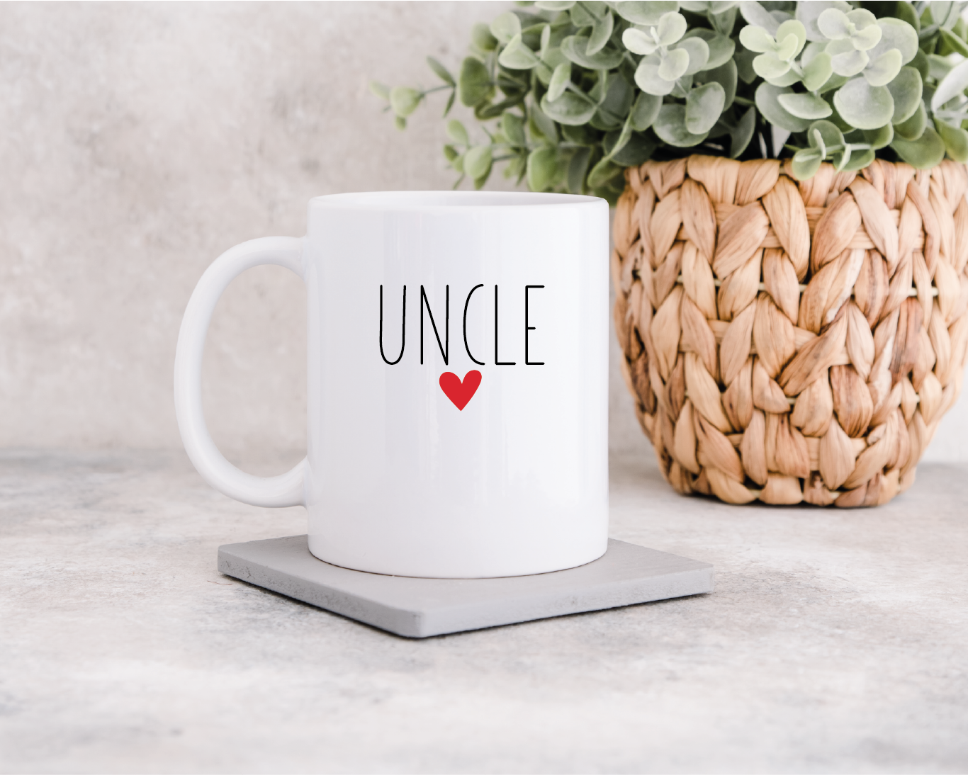 Uncle Mug with Red Heart