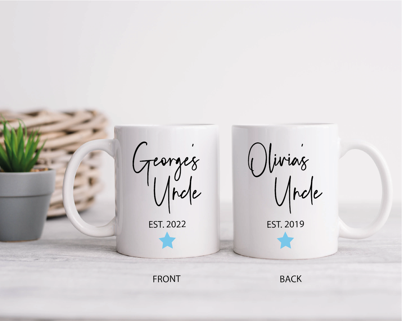 Double Sided Personalised Uncle Mug