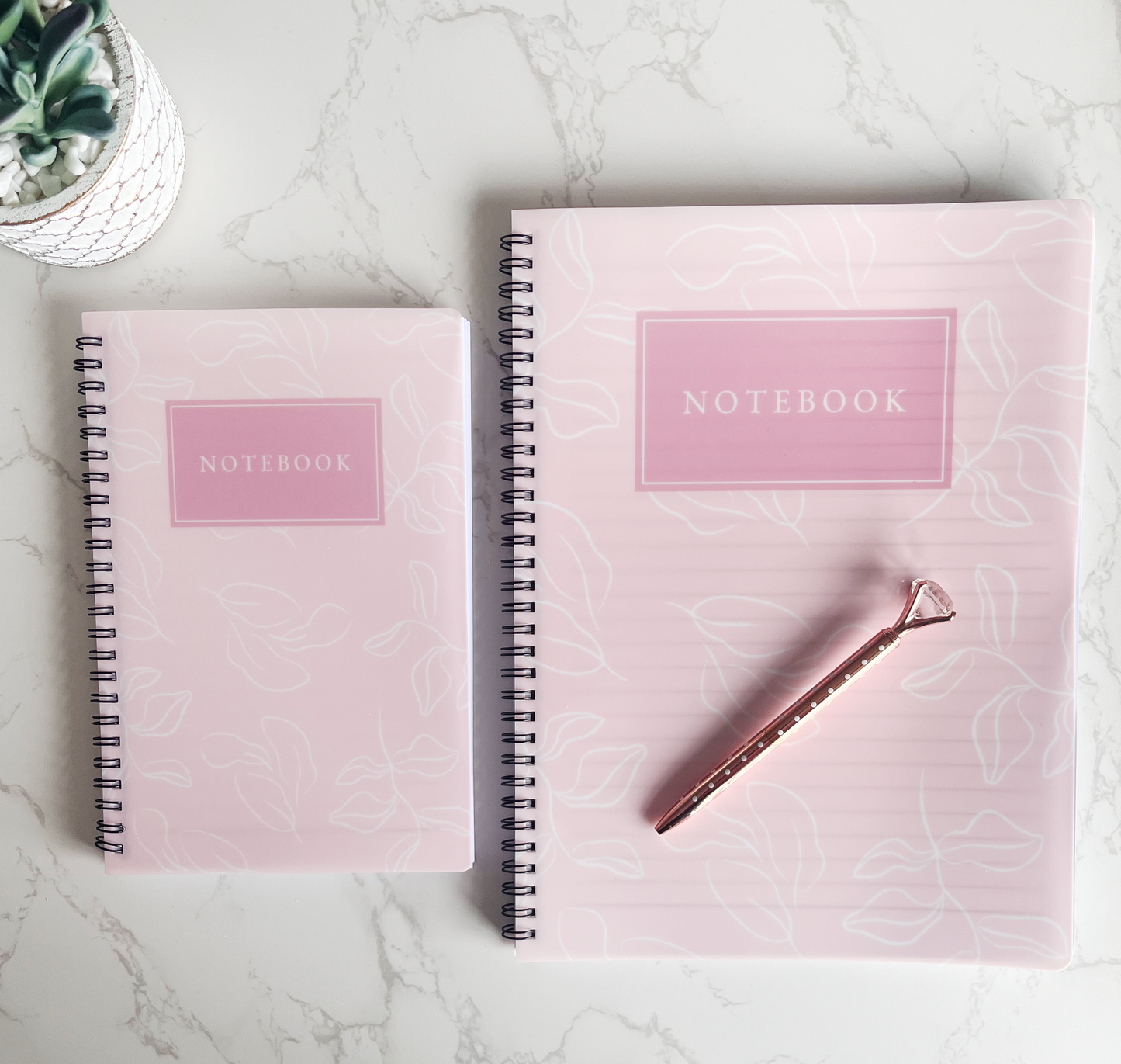 Pink Floral Notebook