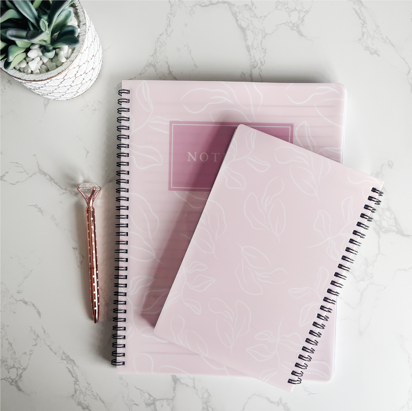 Pink Floral Notebook