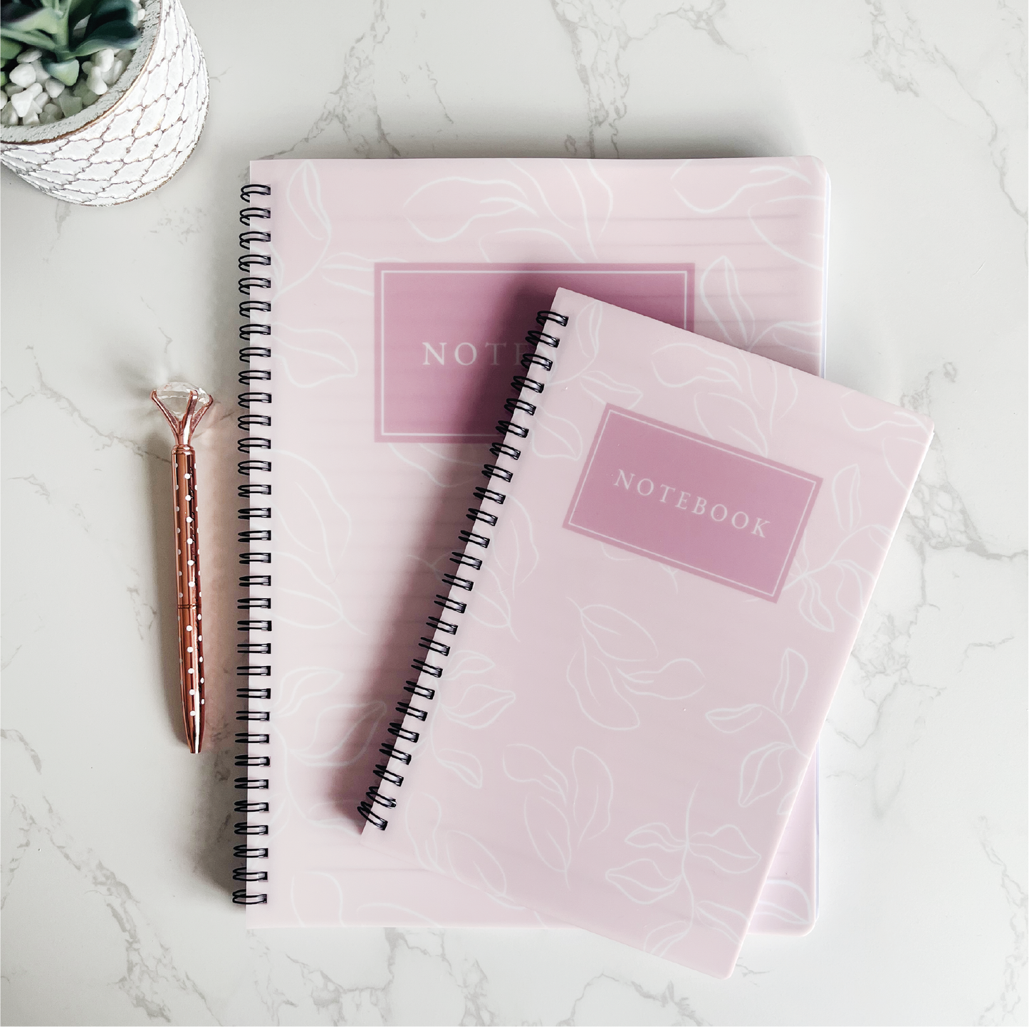 Pink Floral Notebook