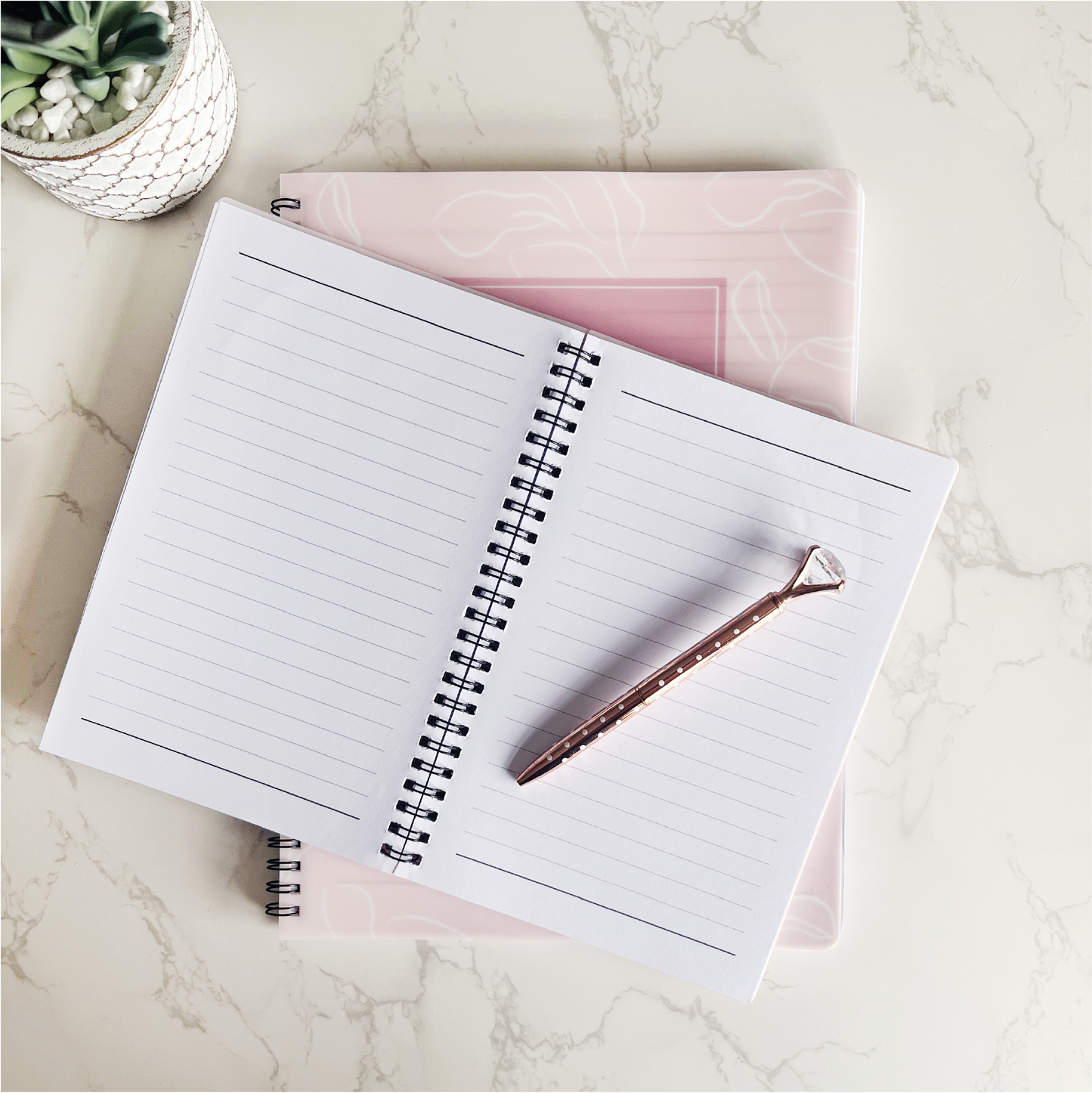 Pink Floral Notebook